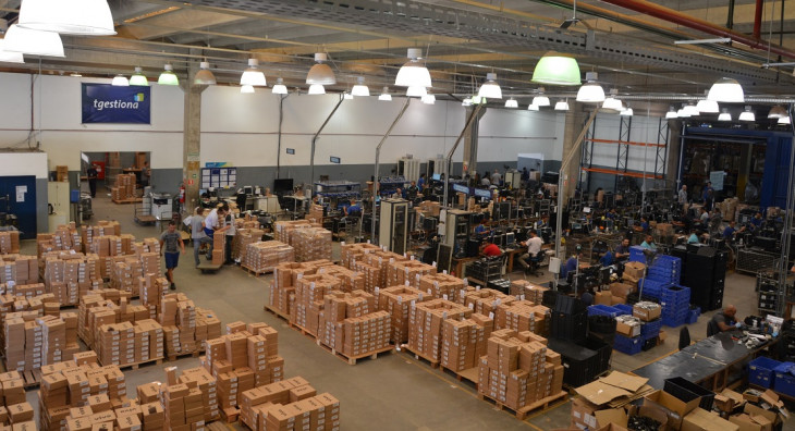 Centro de distribuição da TGestiona.