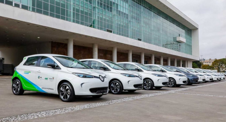 Acordo prevê a utilização de 10 veículos Renault Zoe. Foto: divulgação.