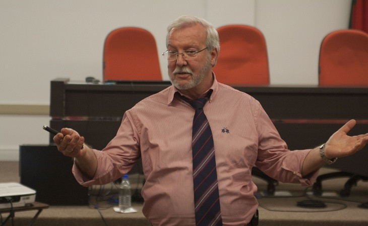 Walter Meucci Nique, durante palestra na Univates em 2014. Foto: Tamara Bischoff.