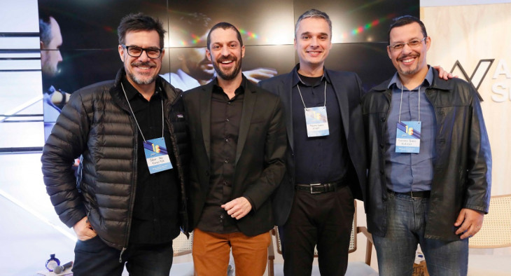 César Paz, Domingos Secco Jr., Fabiano Goldoni e Luciano Terres, sócios da Alright. Foto: divulgação.