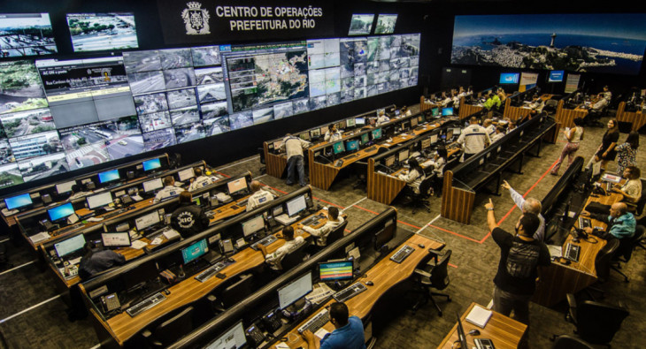 Centro de controle do COR. Foto: George Soares.