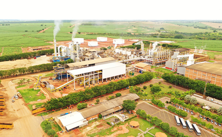 Usina iniciou suas atividades em 2007 e conta com 2,3 mil colaboradores. Foto: divulgação.