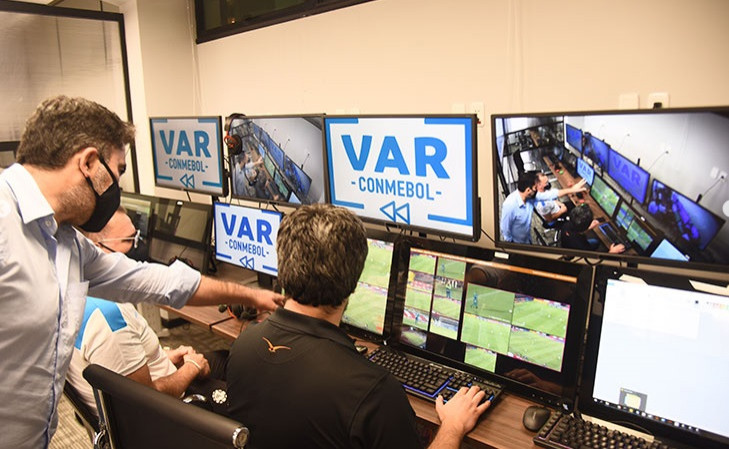 Centro de controle da Conmebol em Luque, no Paraguai. Foto: Conmebol.