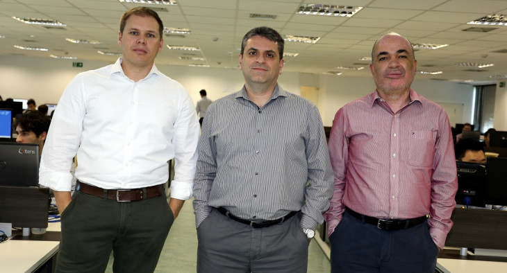 Sérgio Ferreira, Fernando Riva e Marcelo Santos, sócios da Iteris.