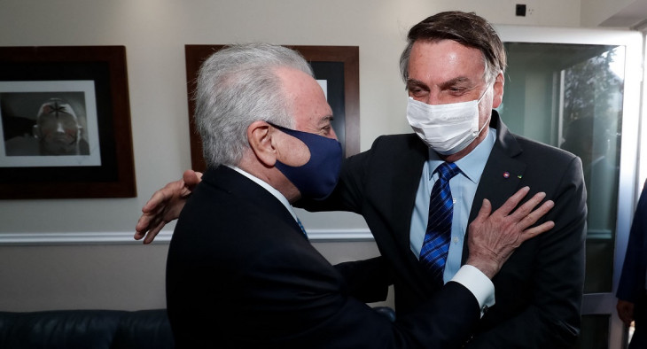Temer tem um relacionamento próximo com Bolsonaro. Foto: Alan Santos/PR