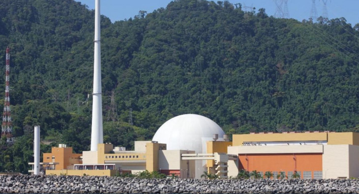 A Eletronuclear opera as usinas Angra 1 e Angra 2. Foto: divulgação.