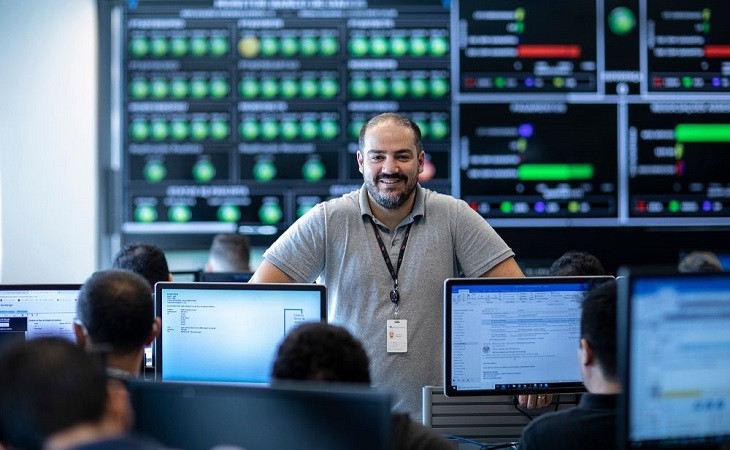 Funcionários do BV fazem uso pesado de tecnologia. Foto: Divulgação-BV.