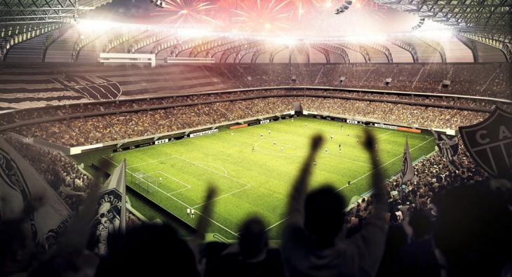 Atlético está construindo arena para 46 mil espectadores. Foto: Divulgação.