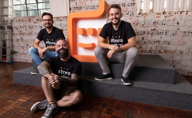 Hugo Morales, Jacson Fressatto e Cristian Rocha, fundadores da Laura. Foto: divulgação.