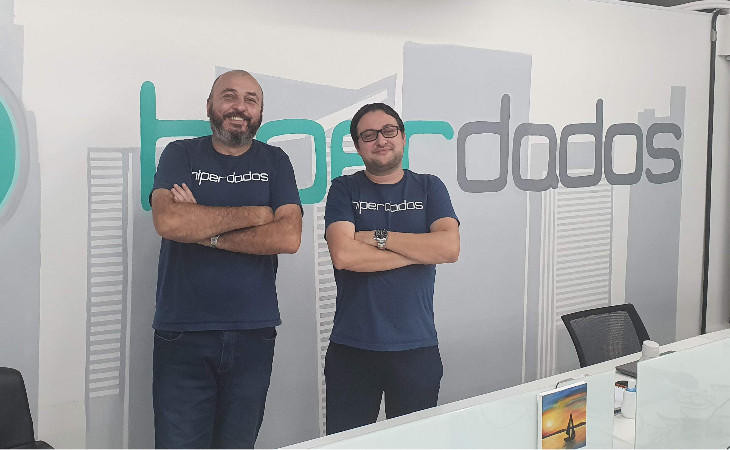 Wagner Dias e Luiz Prado, fundadores da Hiperdados. Foto: divulgação.
