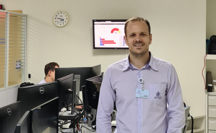 André Biasi, coordenador de TI do hospital. Foto: divulgação.