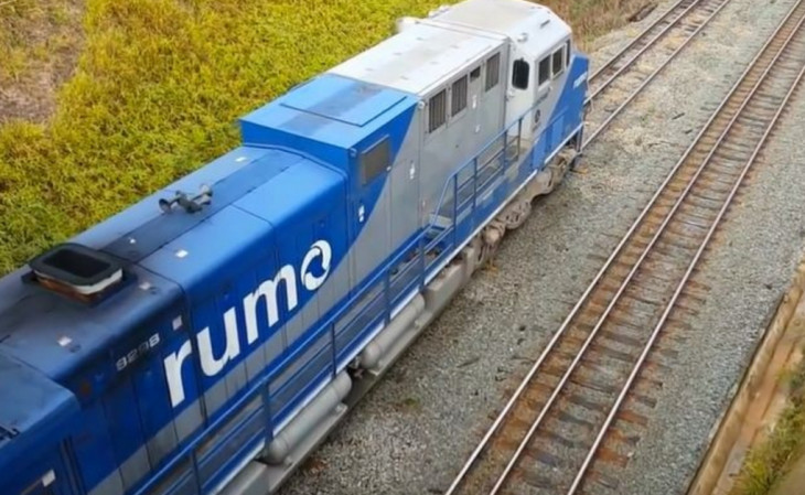 A Rumo é responsável pelo transporte de 26% do volume de grãos exportados pelo Brasil. Foto: divulgação.