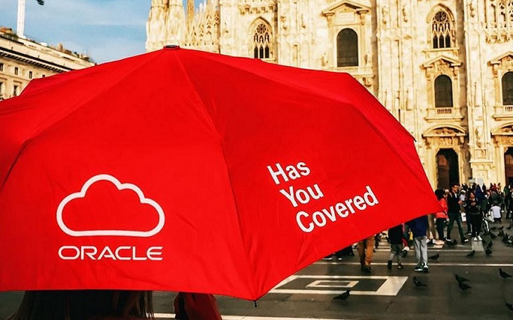Apdata ficou debaixo do guarda chuva da Oracle. Foto: Divulgação.