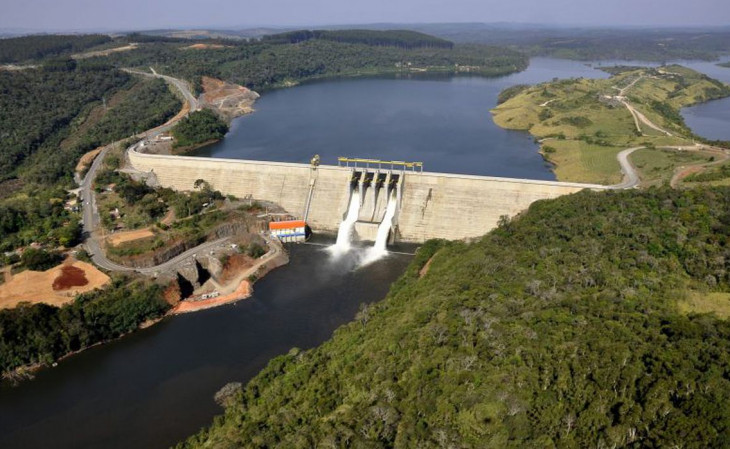 Usina Hidrelétrica de Mauá, localizada no Paraná. Foto: divulgação.