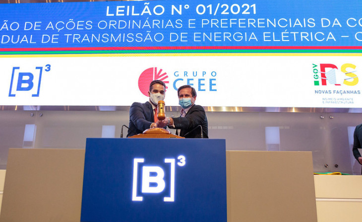 Eduardo Leite, governador do RS, e Gustavo Estrella, presidente da CPFL. Foto: Gustavo Mansur/ Palácio Piratini.