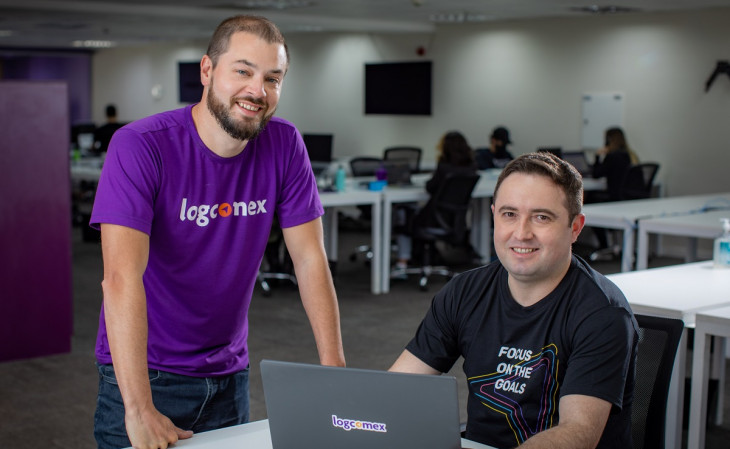 Helmuth Hofstatter e Carlos Souza, fundadores da LogComex. Foto: divulgação.