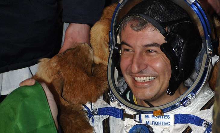 Marcos Pontes, nos seus tempos de astronauta. Foto: NASA.