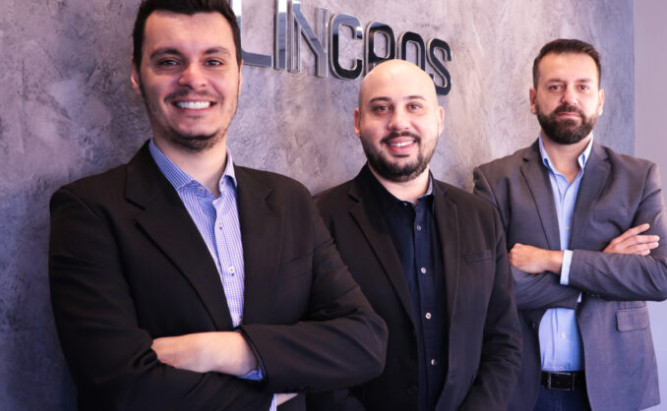 Jean, André e Gilson, sócios da Lincros. Foto: divulgação.