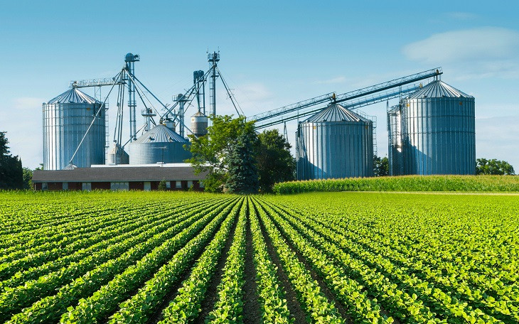 Silos de armazenagem de grãos da NovaAgri. Foto: Divulgação.