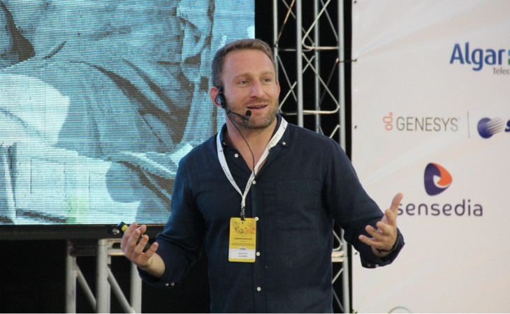 Andrea Iorio foi o keynote do evento presencial. Foto: divulgação.