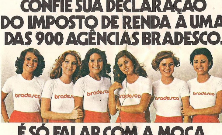Quem aí lembra da moça do Bradesco?