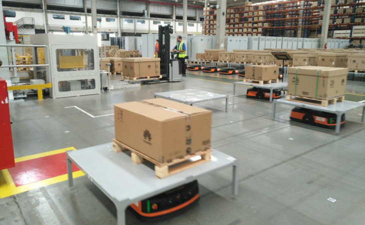 Rede privada possibilitou uso de tecnologias como os veículos autoguiados. Fotos: divulgação.