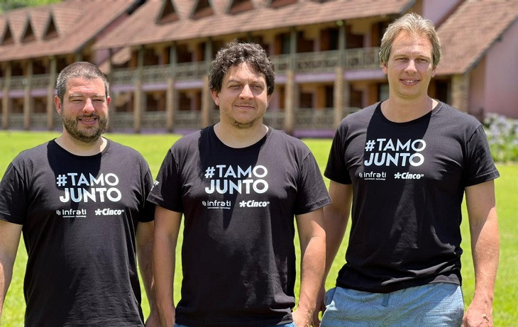 Augusto Bueno, Ramiro Martini e Fernando Nachtigall.