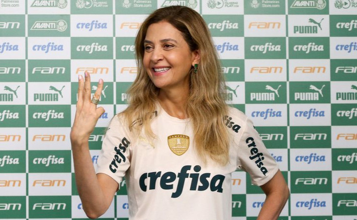 Leila Pereira, presidente da Crefisa (e do Palmeiras). Foto: divulgação.