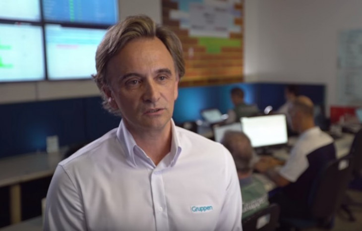 Felipe Jacobs, CEO da Gruppen, no antigo escritório. Foto: divulgação.