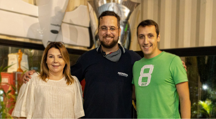 Miriam Bertholdo, Joab Brito e Bruno Giordano, CISO da Ativy Digital. Foto: divulgação.