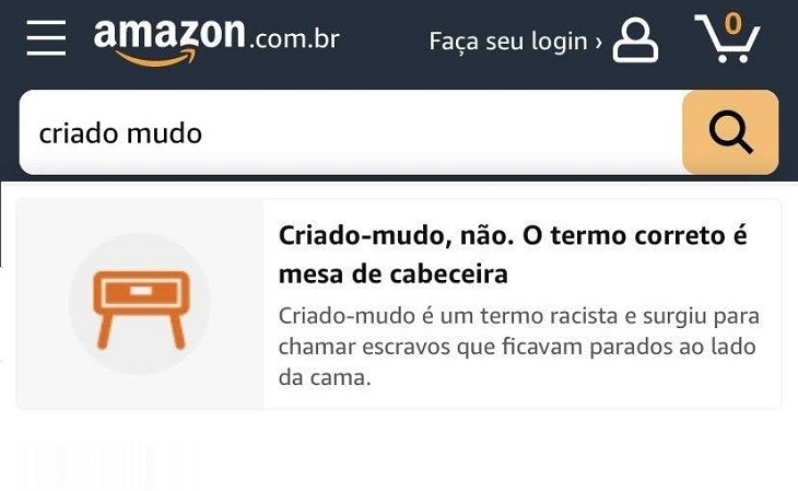 Amazon educa o consumidor. Foto: Reprodução