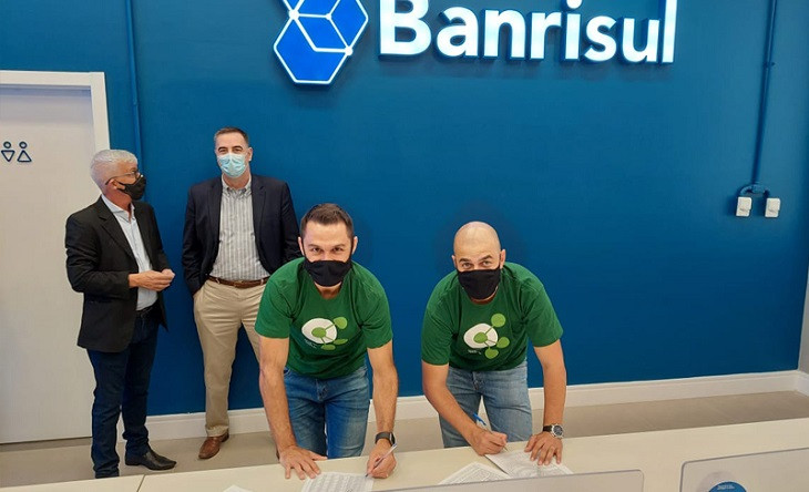 Insumo Fácil foi a primeira beneficiada. Foto: Banrisul.