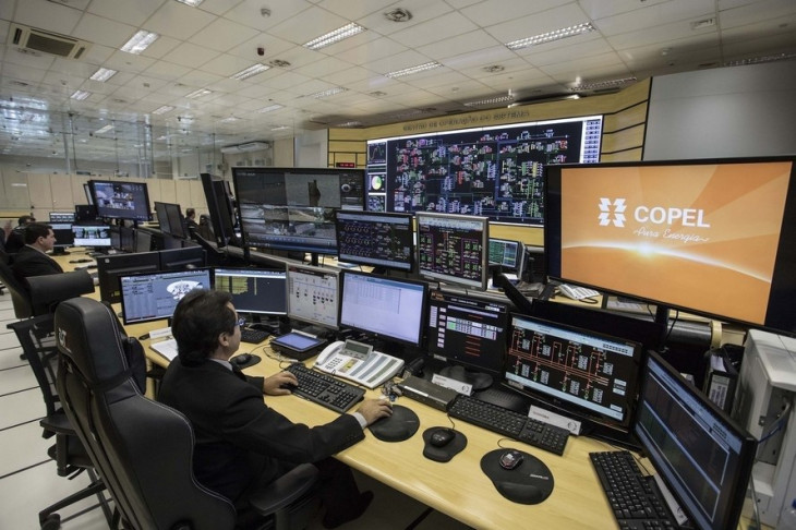 Centro de operações da Copel Telecom. Foto: Divulgação/AEN.