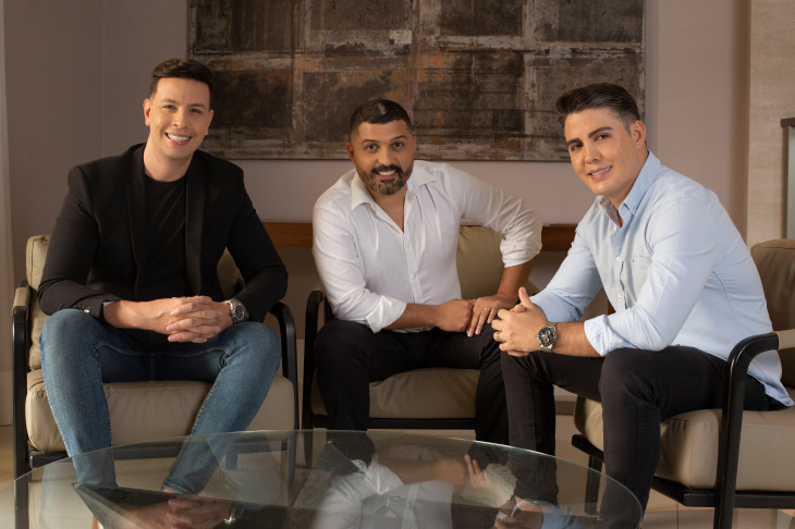 Bruno Niro, Tiago Brandão, Thiago Cavalcante. Foto: Divulgação