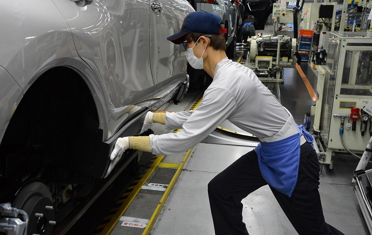 Produção parou na Toyota. Foto: Divultação/Toyota.