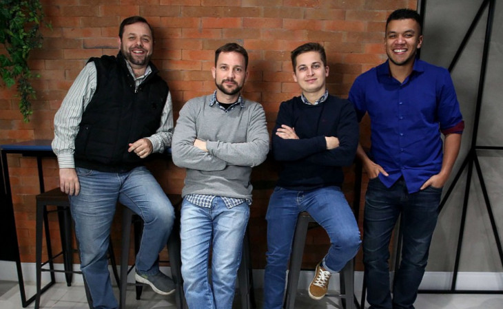 Filipe Calleya Beis, Eduardo Barcellos, Miguel Winiemko e Leandro Fonseca, sócios da Sohtec. Foto: divulgação.