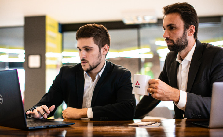 Marcos Salles (COO) e Guilherme Reitz (CEO), cofundadores da Yungas. Foto: divulgação.