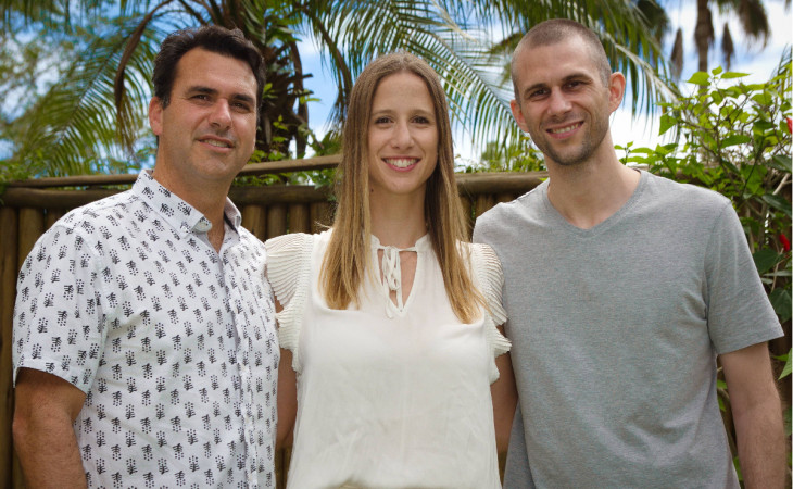 Brian Requarth, Gina Gotthilf e Yuri Danilchenko, fundadores da Latitud. Foto: divulgação.
