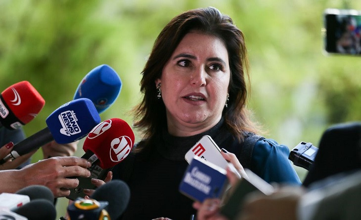 Simone Tebet está no centro das atenções. Foto: José Cruz/Agência Brasil