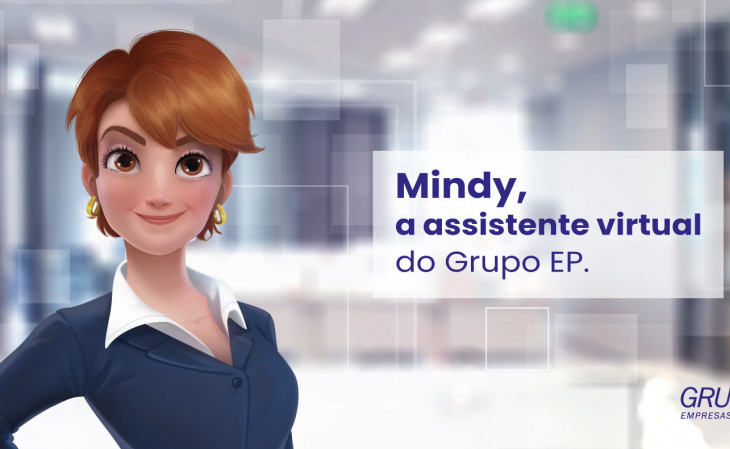 Mindy, assistente virtual do Grupo EP. Foto: Divulgação