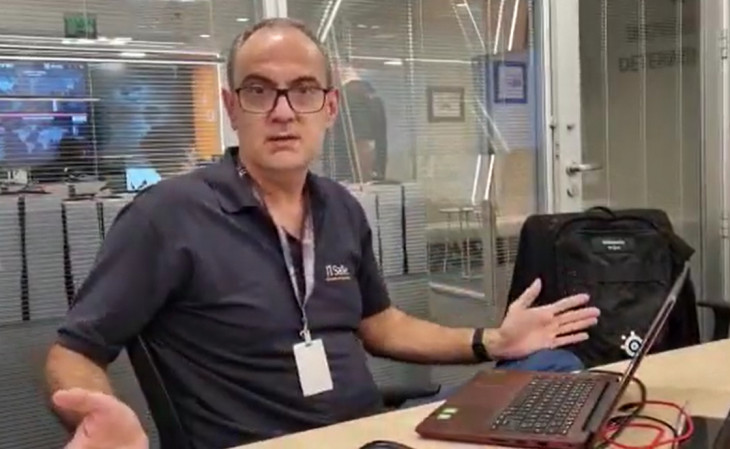 Marcelo Branquinho, CEO da TI Safe, expôs a descoberta em vídeo. Foto: Divulgação