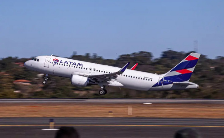 A Latam opera 541 voos diários no Brasil. Foto: Johnson Barros/Inframerica/Divulgação