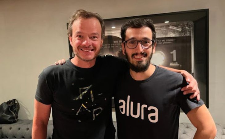 Gustavo Gennari, CEO da FIAP, e Paulo Silveira, fundador da Alura (Foto: Divulgação)