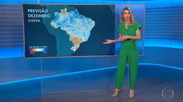 "A previsão é a chegada de muitas nuvens na região do Serpro". Foto: Divulgação/Globo.