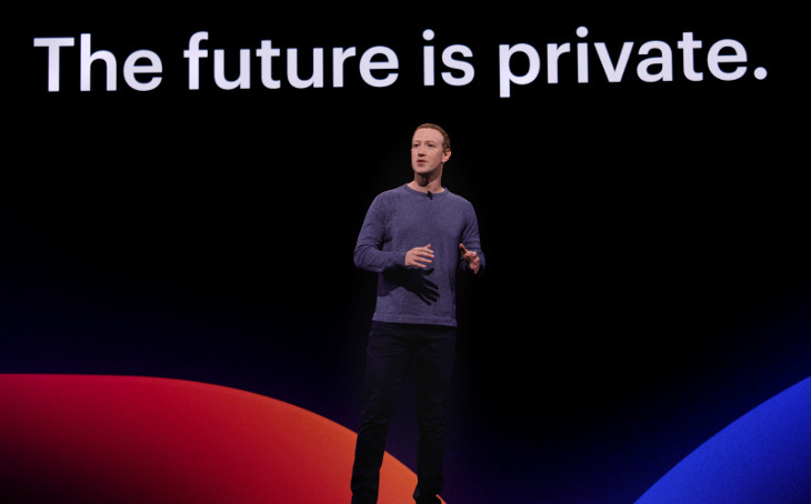 Mark Zuckerberg, durante evento do Facebook. Foto: Facebook.