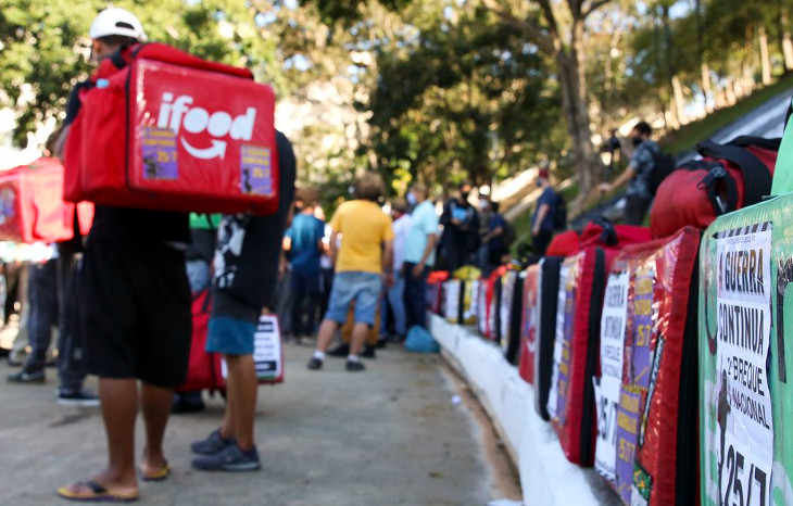 Entregadores de aplicativos, os futuros PSIs?  Foto: Rovena Rosa/Agência Brasil