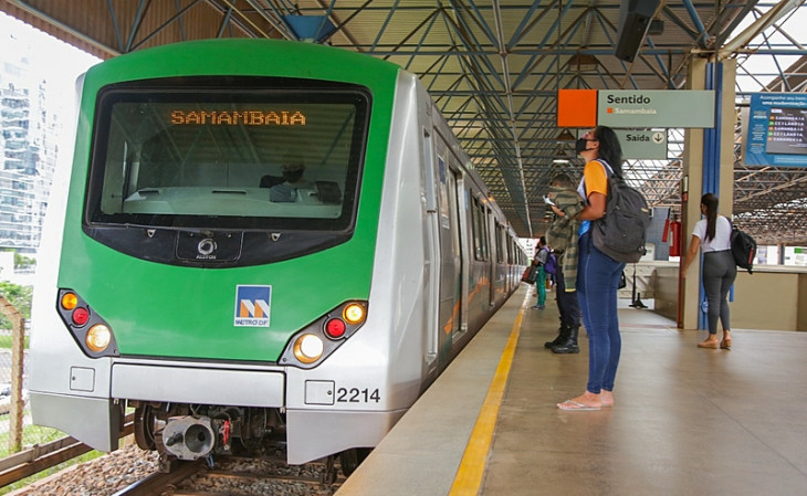 O metrô do DF transporta cerca de 160 mil passageiros por dia. Foto: Agência Brasil