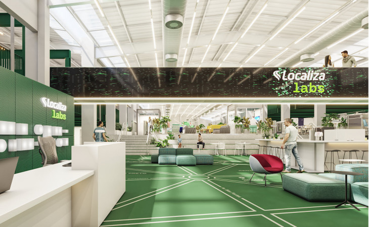O LocalizaLabs ficará localizado a 250 metros da matriz da companhia na cidade. Foto: Divulgação/Localiza