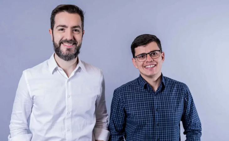 Thiago Bacchin, da Cadastra, e Pablo Ribeiro, da M3. Foto: Divulgação