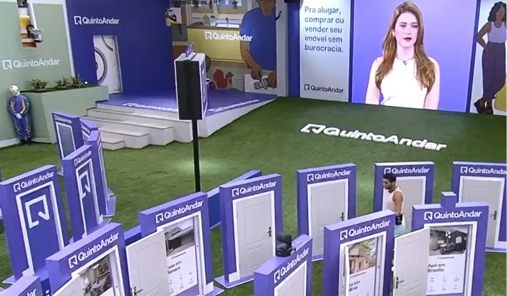 QuintoAndar foi patrocinadora do último BBB. Foto: Globo.